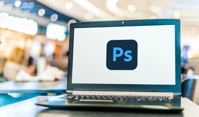 Image illustrative de photoshop sur un ordinateur