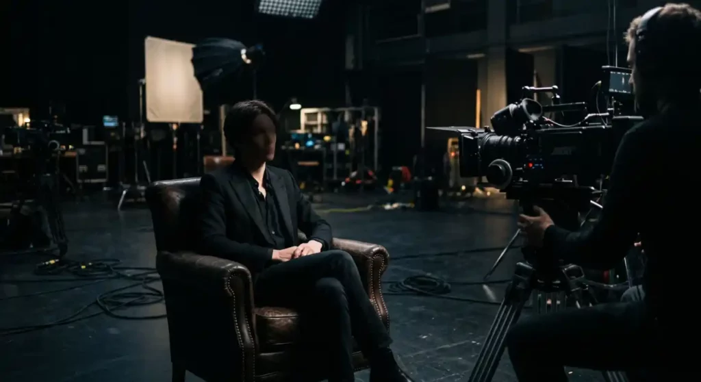 Effet cinéma sur un plateau de tournage audiovisuelle